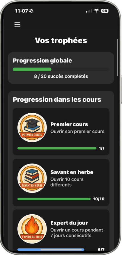 🏆 Achievements & Badges